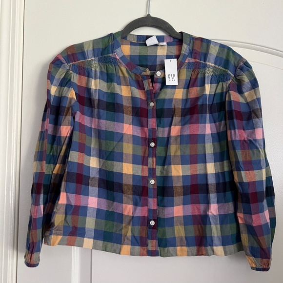 GAP Kids Plaid Top - Picture 1 of 2